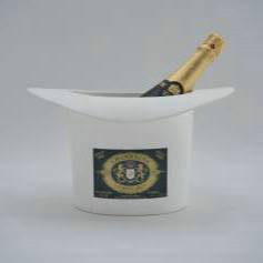 Top hat champagne ice bucket for Laurent Bouy, 1990`s ca, French